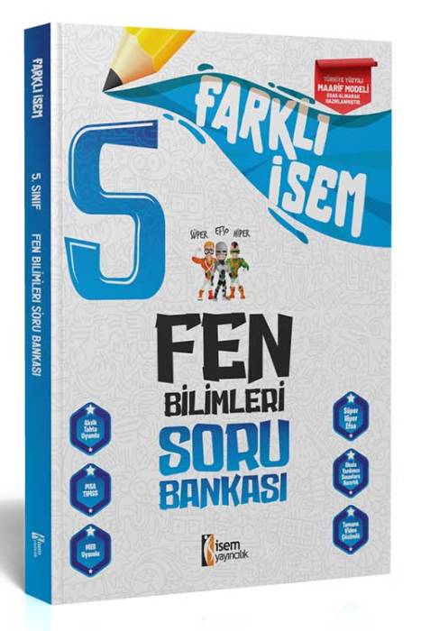 2025 Farklı İsem 5. Sınıf Fen Bilimleri Soru Bankası İsem Yayıncılık