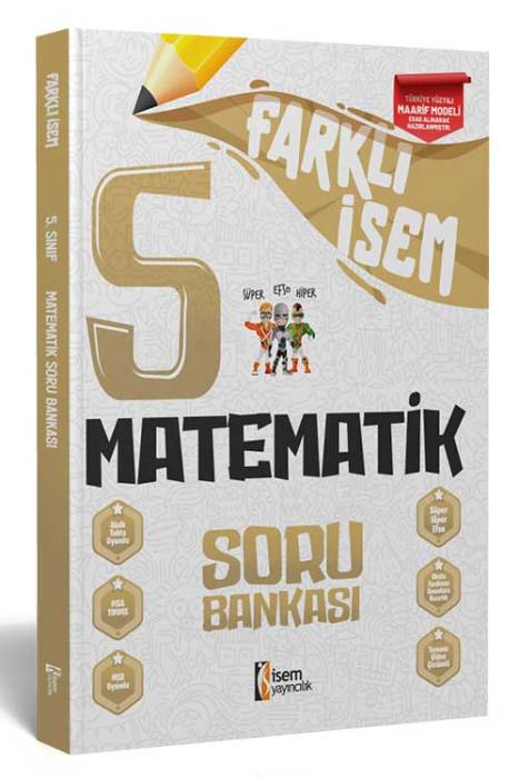 2025 Farklı İsem 5. Sınıf Matematik Soru Bankası İsem Yayıncılık