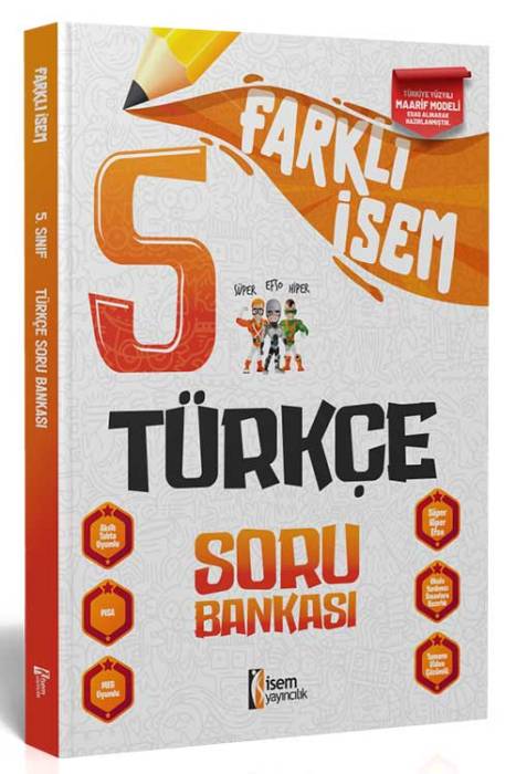 2025 Farklı İsem 5. Sınıf Türkçe Soru Bankası İsem Yayıncılık