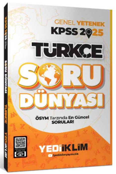 2025 Genel Kültür Türkçe Soru Dünyası Yediiklim Yayınları