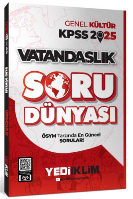 2025 Genel Kültür Vatandaşlık Soru Dünyası Yediiklim Yayınları