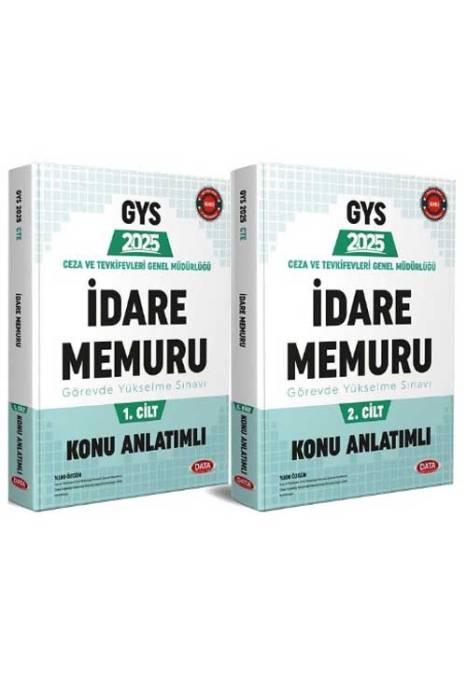 2025 GYS Ceza ve Tevkifevleri İdare Memuru Konu Anlatımlı Hazırlık Kitabı Seti Görevde Yükselme Data Yayınları