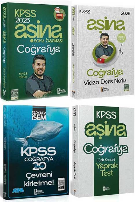 2025 KPSS Aşina Coğrafya Kazandıran Set İsem Yayıncılık