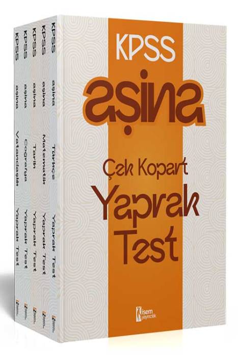 2025 KPSS Aşina Genel Yetenek Genel Kültür Yaprak Test Seti İsem Yayıncılık