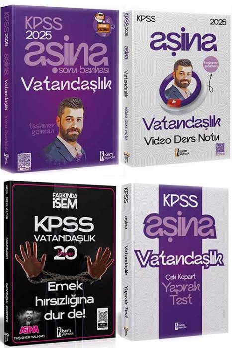 2025 KPSS Aşina Vatandaşlık Kazandıran Set İsem Yayıncılık