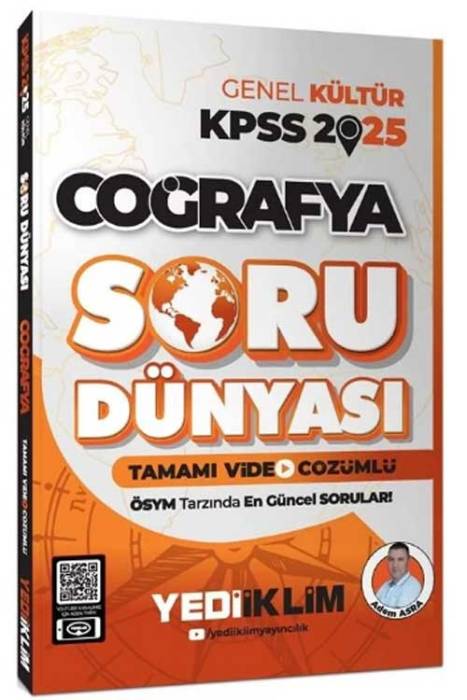 2025 KPSS Coğrafya Soru Dünyası Soru Bankası Yediiklim Yayınları