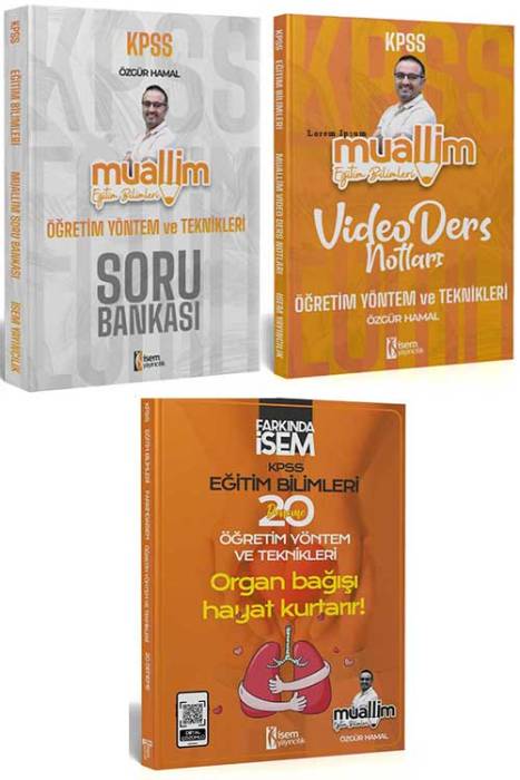 2025 KPSS Eğitim Bilimleri Kazandıran Öğretim Yöntem ve Teknikleri Seti İsem Yayıncılık