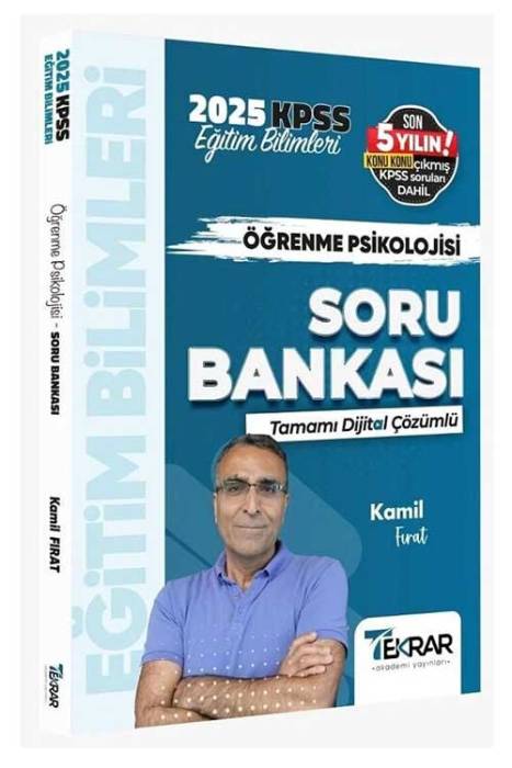 2025 KPSS Eğitim Bilimleri Öğrenme Psikolojisi Soru Bankası Çözümlü Tekrar Akademi Yayınları