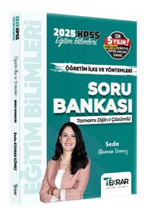 2025 KPSS Eğitim Bilimleri Öğretim İlke ve Yöntemleri Soru Bankası Çözümlü Tekrar Akademi Yayınları