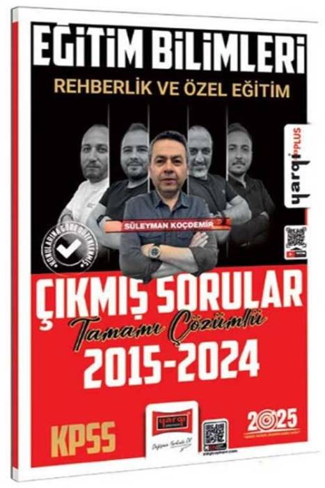 2025 KPSS Eğitim Bilimleri Rehberlik ve Özel Eğitim Tamamı Çözümlü Çıkmış Sorular Yargı Yayınları