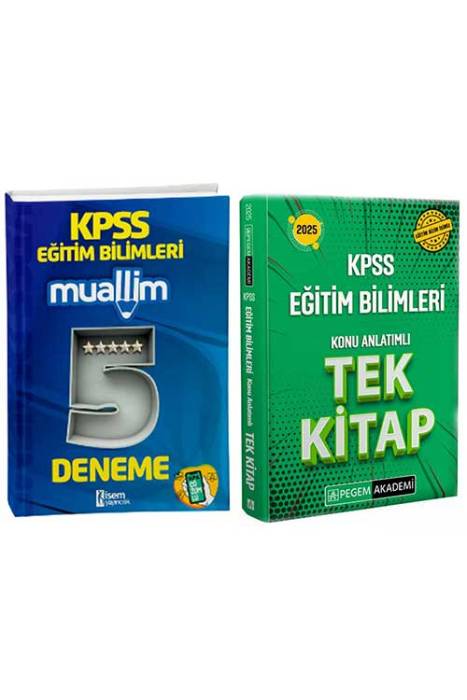 2025 KPSS Eğitim Bilimleri Tek Kitap Konu - Deneme Seti İsem Yayıncılık ve Pegem Yayınları