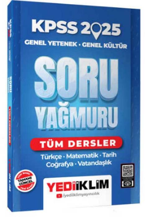 2025 KPSS Genel Yetenek Genel Kültür Tüm Dersler Soru Yağmuru Yediiklim Yayınları