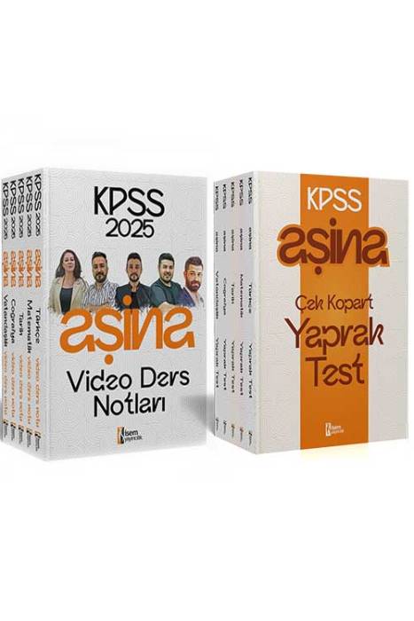 2025 KPSS Genel Yetenek Genel Kültür Yaprak Test ve Ders Notu Seti İsem Yayıncılık