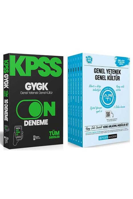 2025 KPSS GYGK Konu Anlatımı - Deneme Seti İsem Yayıncılık ve Pegem Akademi Yayınları