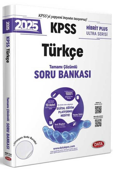 2025 KPSS Hibrit Plus Ultra Serisi Türkçe Soru Bankası - Karekod Çözümlü Data Yayınları