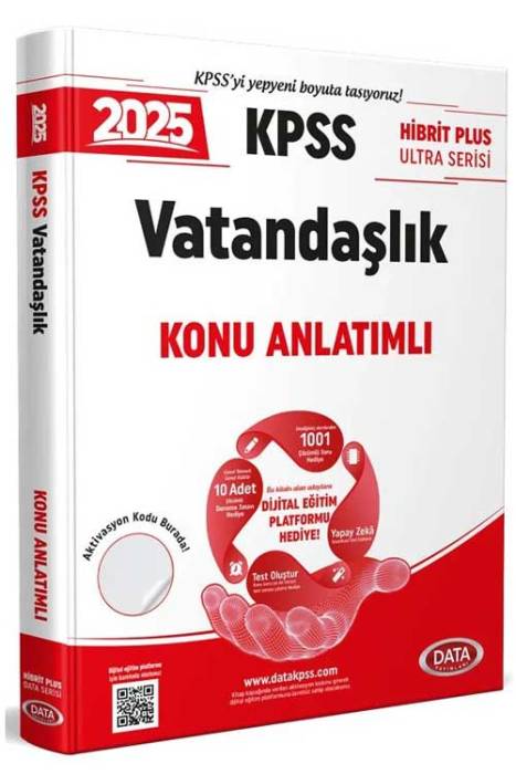 2025 KPSS Hibrit Plus Ultra Serisi Vatandaşlık Konu Anlatımlı Data Yayınları