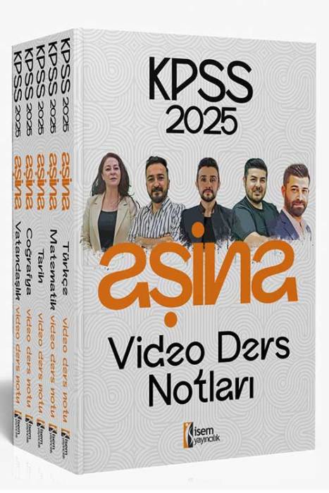 2025 KPSS Lisans Aşina Video Ders Notları Seti İsem Yayıncılık