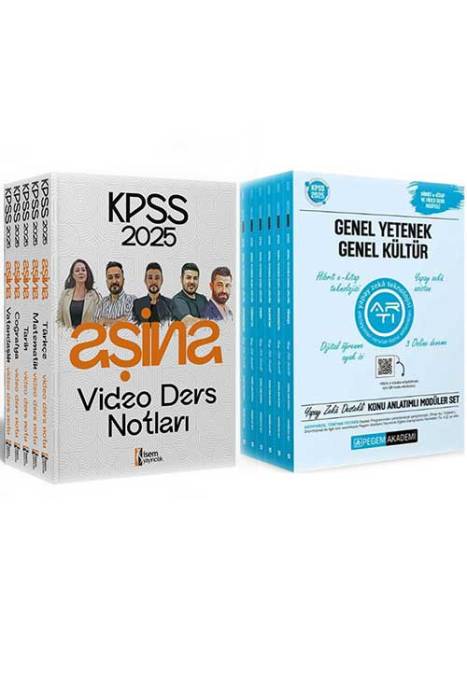 2025 KPSS Lisans Aşina Video Ders Notu ve Konu Anlatım Seti İsem ve Pegem Yayınları