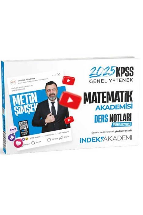 2025 KPSS Matematik Akademisi Video Ders Notları İndeks Akademi Yayıncılık