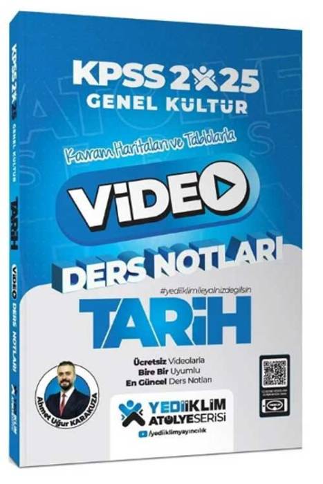 2025 KPSS Tarih Atölye Video Ders Notları Yediiklim Yayınları