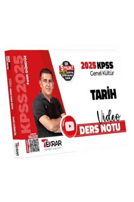 2025 KPSS Tarih Video Ders Notu Tekrar Akademi Yayınları