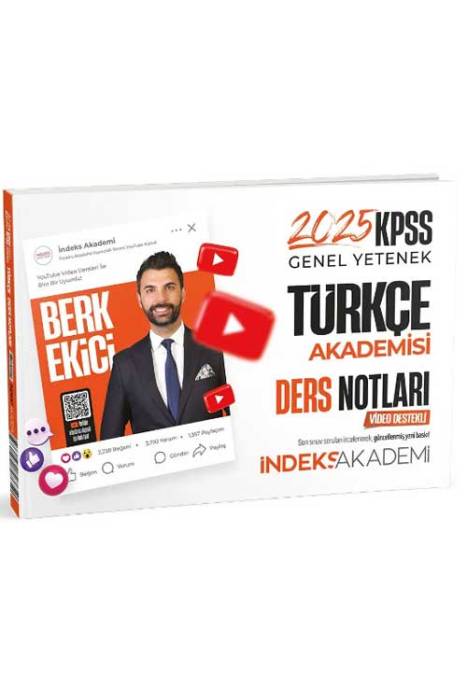 2025 KPSS Türkçe Akademisi Video Ders Notları İndeks Akademi Yayıncılık