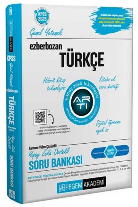 2025 KPSS Türkçe Ezberbozan Soru Bankası Çözümlü Pegem Akademi Yayınları