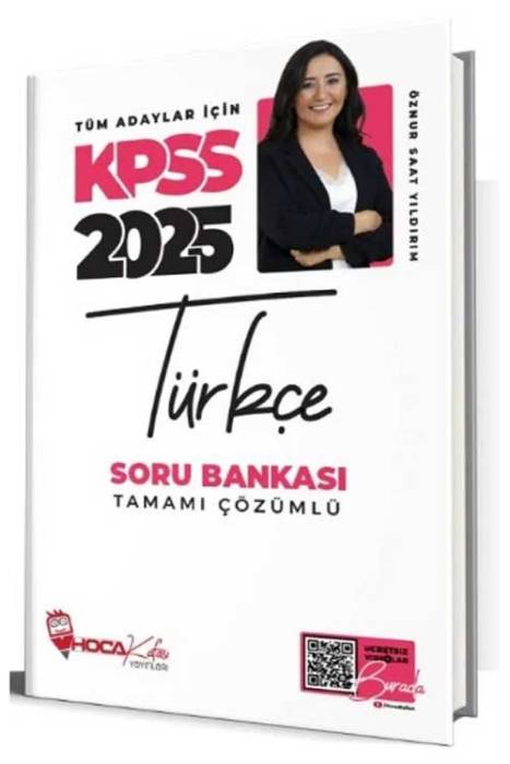 2025 KPSS Türkçe Soru Bankası Çözümlü Hoca Kafası Yayınları