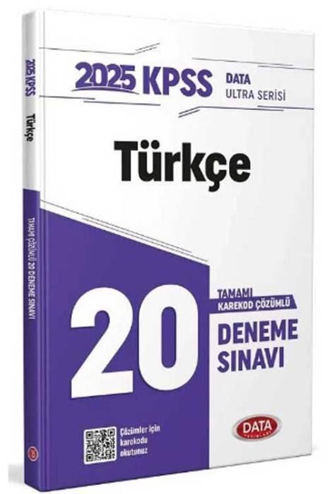 2025 KPSS Türkçe Ultra 20 Deneme Çözümlü Data Yayınları