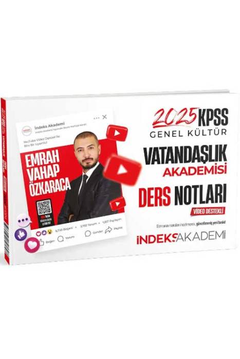 2025 KPSS Vatandaşlık Akademisi Video Ders Notları İndeks Akademi Yayıncılık