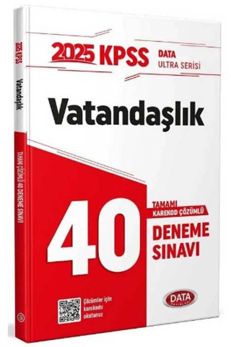 2025 KPSS Vatandaşlık Ultra 40 Deneme Çözümlü Data Yayınları