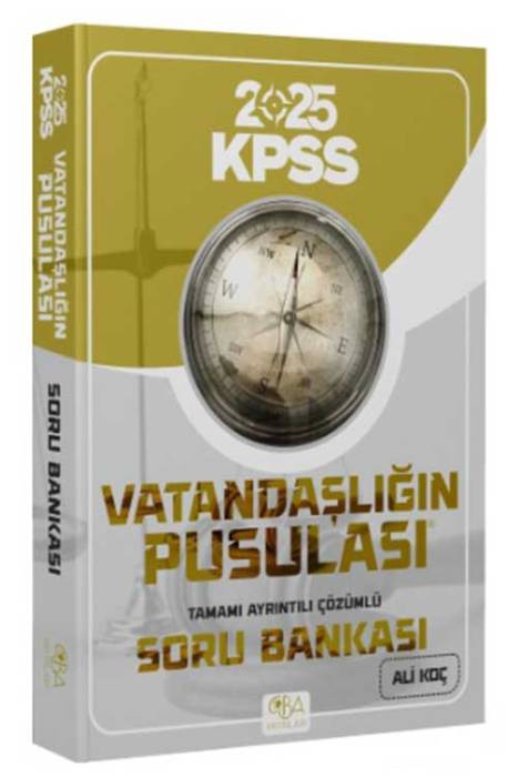 2025 KPSS Vatandaşlık Vatandaşlığın Pusulası Soru Bankası Çözümlü CBA Akademi Yayınları