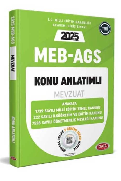 2025 MEB - AGS Mevzuat Konu Anlatımlı Data Yayınları