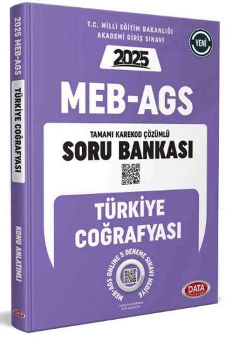 2025 MEB - AGS Türkiye Coğrafyası Soru Bankası - Karekod Çözümlü Data Yayınları