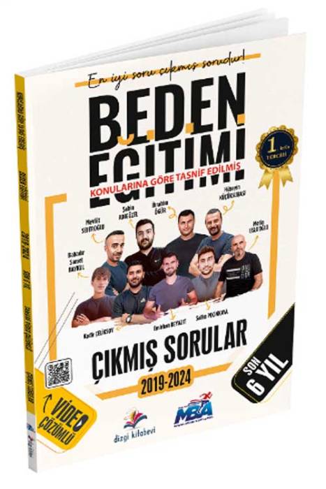 2025 ÖABT Beden Eğitimi Öğretmenliği Son 6 Yıl Çıkmış Sorular Konularına Göre Video Çözümlü Dizgi Kitap Yayınları