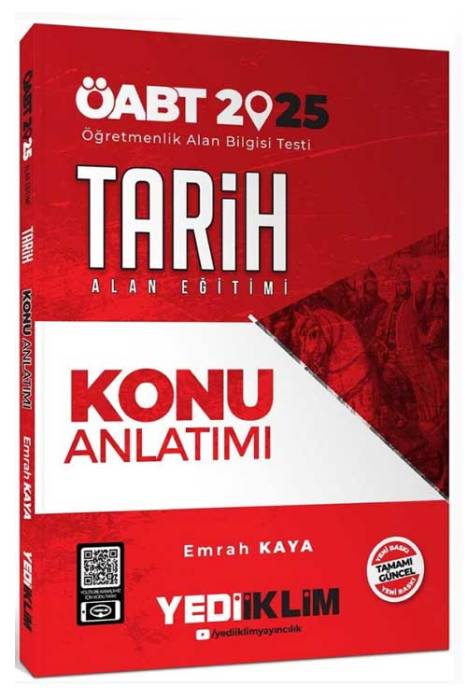 2025 ÖABT Tarih Alan Eğitimi Konu Anlatımı Yediiklim Yayınları