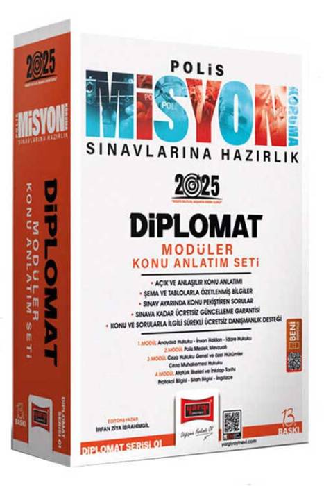 2025 Polis Misyon Sınavlarına Hazırlık Diplomat Serisi Diplomat Modüler Konu Anlatım Seti Yargı Yayınları