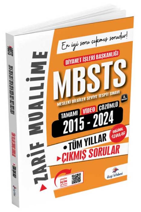 2025 Zarif Muallime MBSTS Konularına Göre Tasnif Edilmiş Son 10 Yıl Orijinal Video Çözümlü Çıkmış Sınav Soruları Dizgi Kitap Yayınları