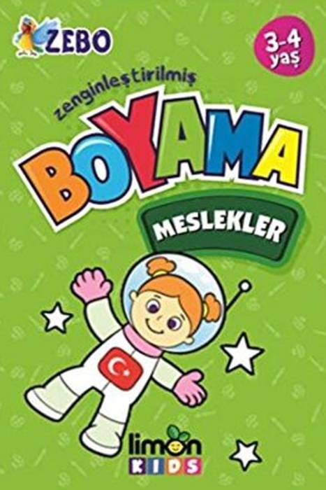 3 4 Yaş Zenginleştirilmiş Boyama Meslekler Limon Kids