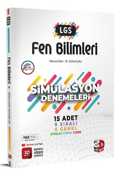 3D 8. Sınıf LGS Simülasyon Fen Bilimleri Deneme 3D Yayınları