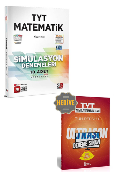 3D TYT Matematik Tamamı Video Çözümlü Simülasyon Denemeleri 3D Yayınları TY