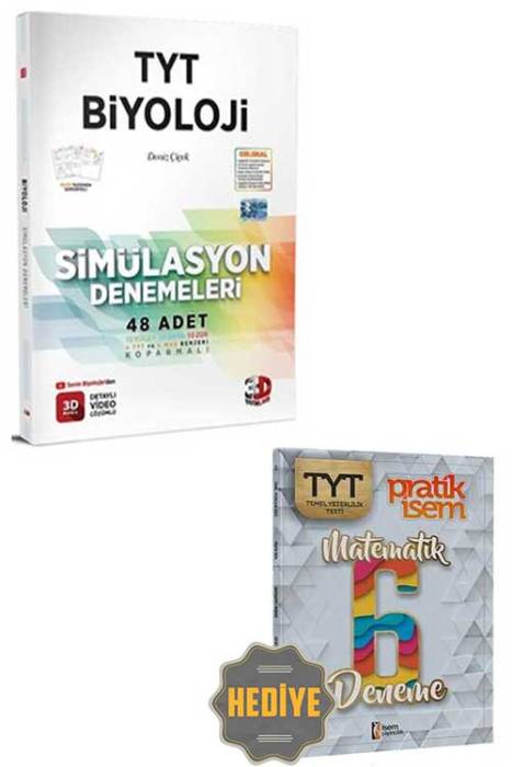 3D Yayınları TYT Biyoloji Simülasyon 48 Deneme 3D Yayınları Hediyeli