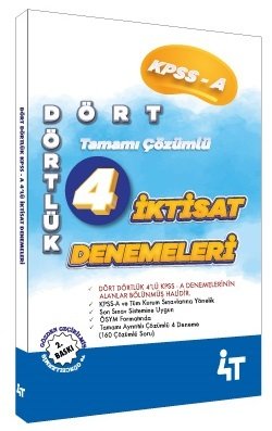 4T KPSS A Grubu İktisat Dört Dörtlük 4 Deneme 2. Baskı 4T Yayınları