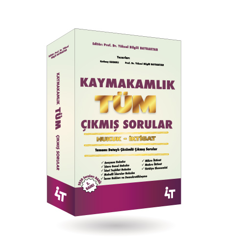 4T Kaymakamlık Hukuk İktisat Çıkmış Sorular 4T Yayınları