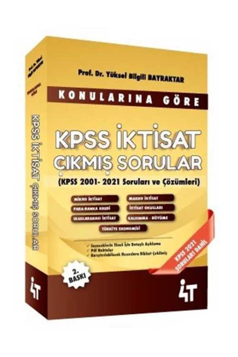 4T Konulara Göre KPSS A Grubu İktisat Çıkmış Sorular 4T Yayınları