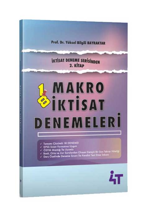 4T KPSS A Grubu Makro İktisat Denemeleri 4T Yayınları