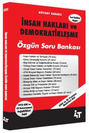 4T Yayınları İnsan Hakları ve Demokratikleşme Özgün Soru Bankası 4T Yayınları