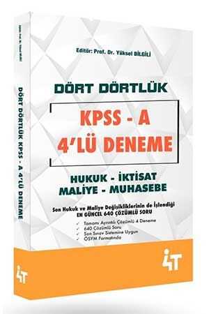 4T Yayınları KPSS A Dört Dörtlük Denemeleri 4T Yayınları