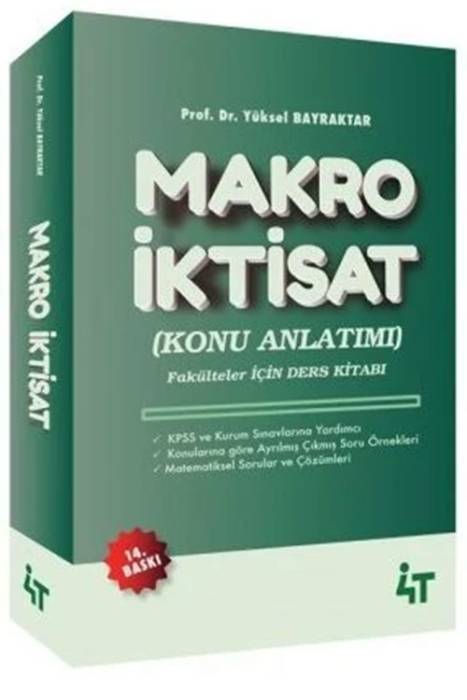 KPSS A Grubu Makro İktisat Konu Anlatımı 14. Baskı 4T Yayınları