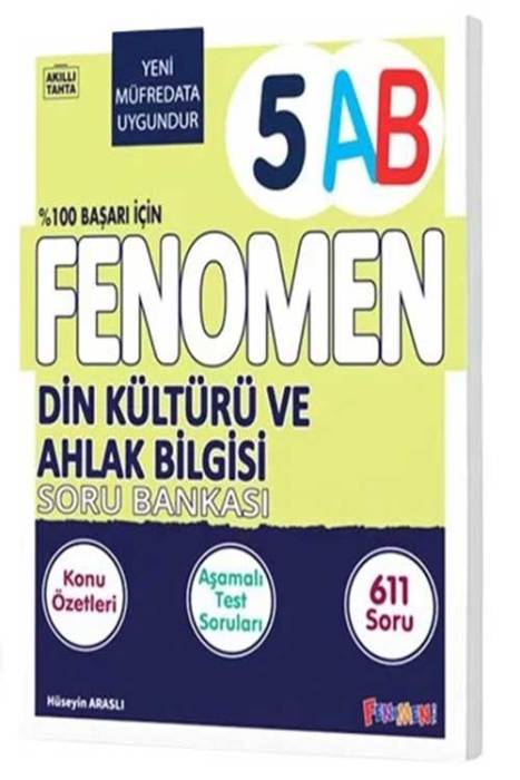 5. Sınıf Din Kültürü Ve Ahlak Bilgisi A-B Soru Bankası Fenomen Yayınları